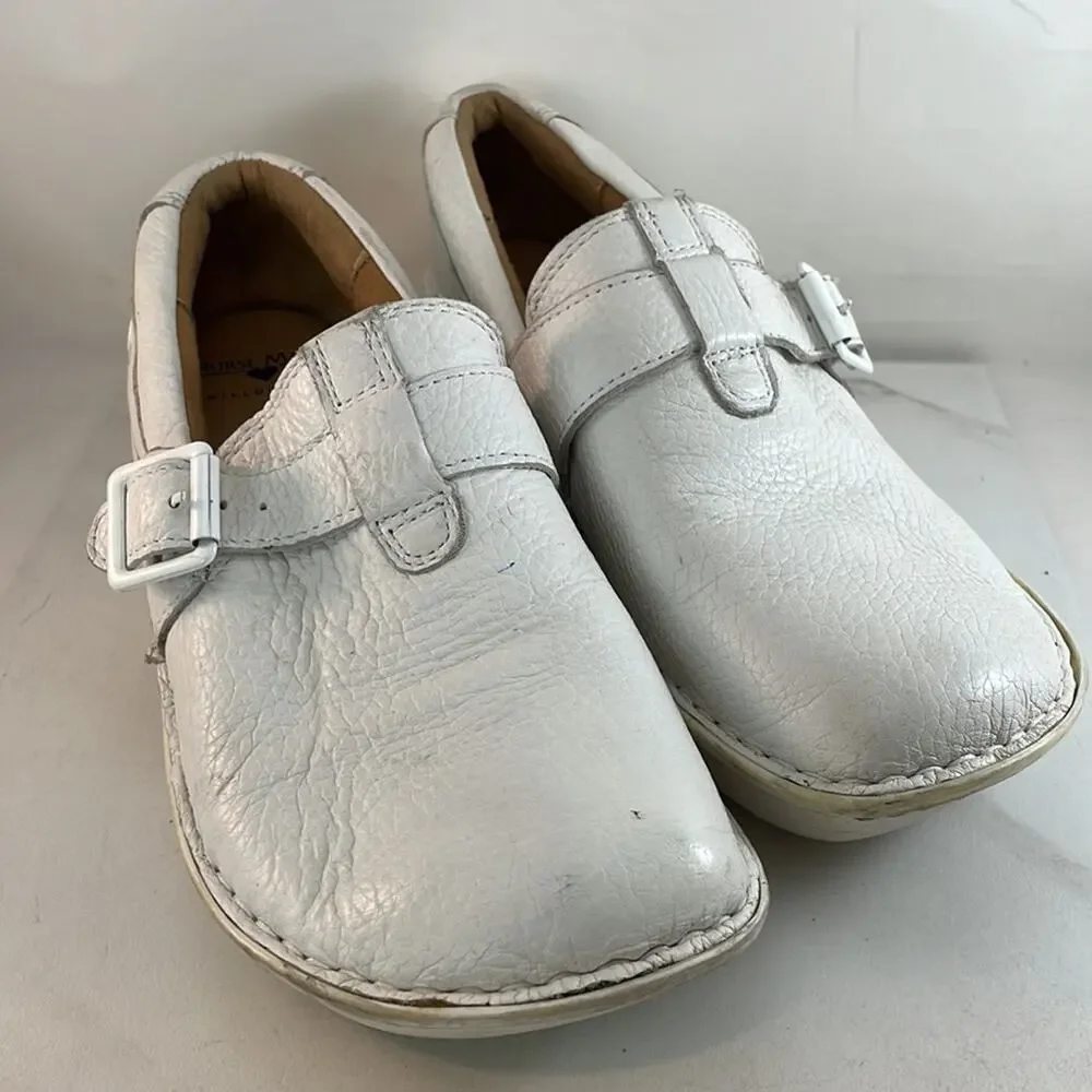 Nurse Mates Gelsey Pillow Top White Shoes 8.5